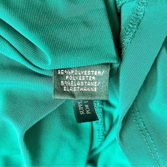 Lauren Ralph Lauren Kelly Green Sleeveless Twist Front Ruffle Gown Maxi Dress 4 - Picture 10 of 12